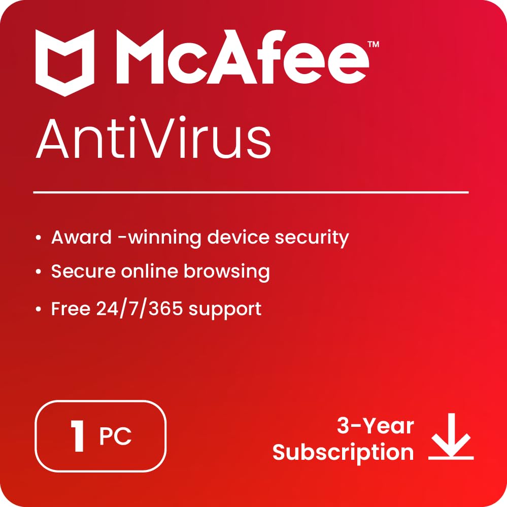 McAfee® AntiVirus Plus – 1 Device, 3 Years
