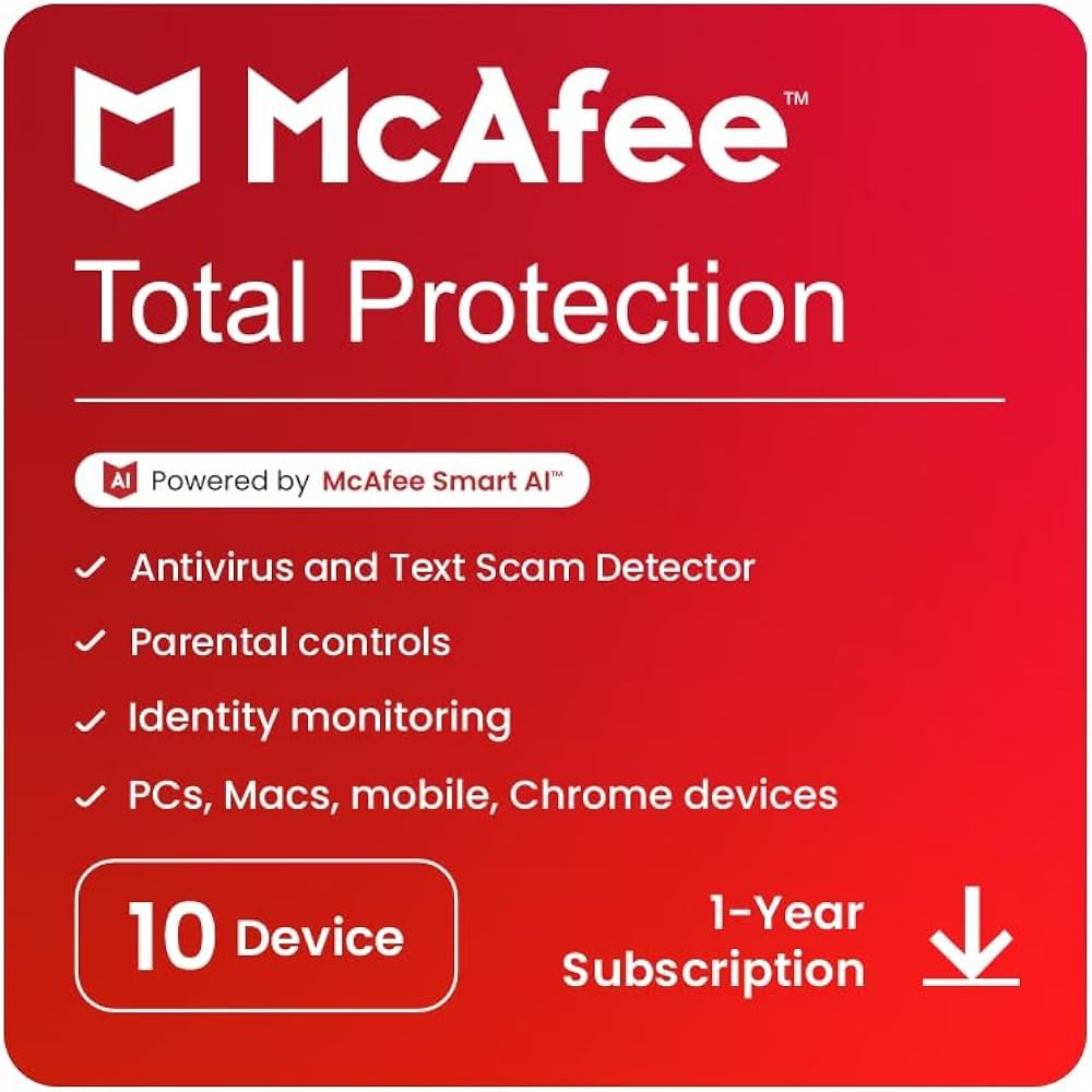 McAfee® Premium Protection – 10 Devices, 1 Year