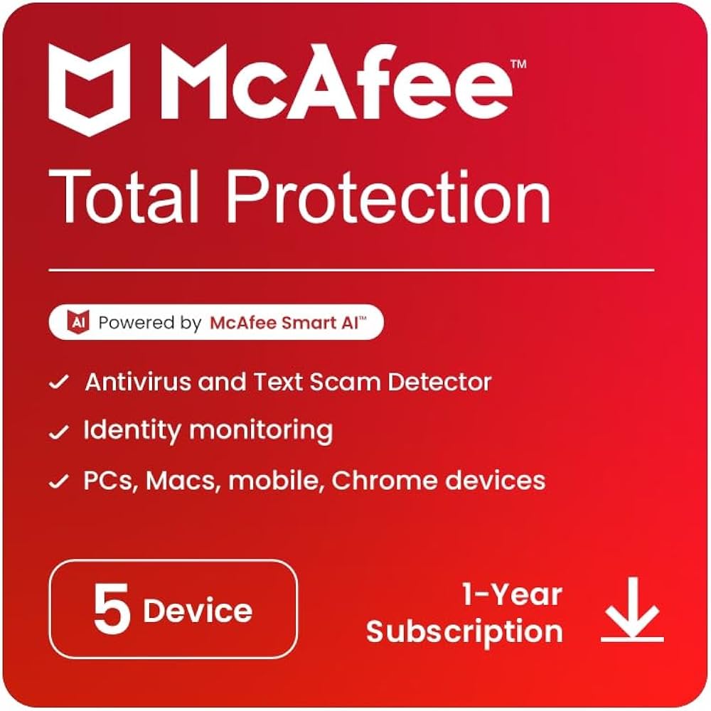 McAfee® Total Protection, 5 Device, 1 Year